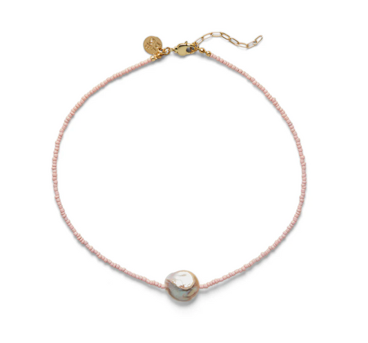 Nassau Pink and Large Pearl Necklace